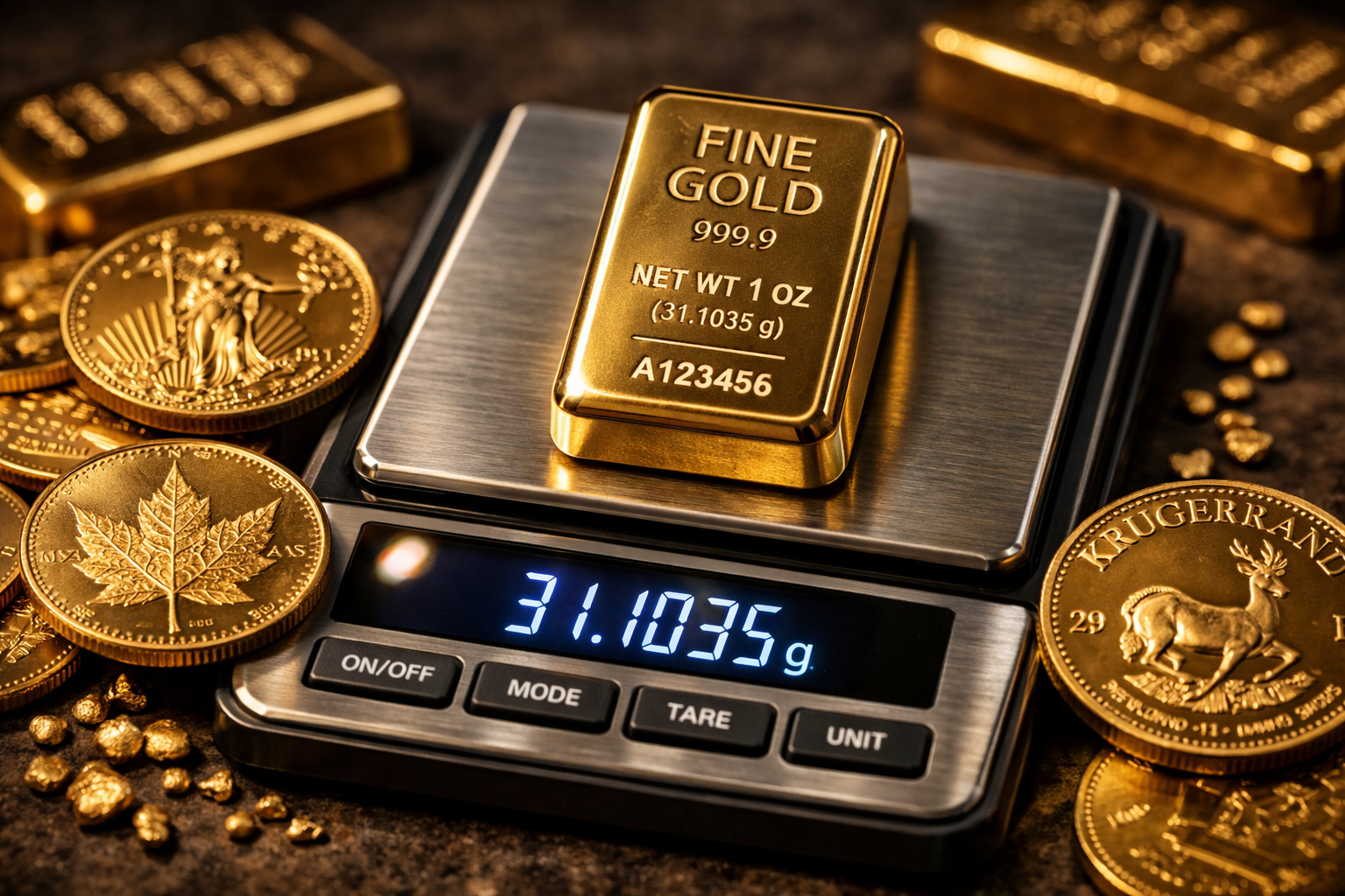 Cuánto pesa una onza de oro en kg